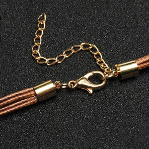 Feather Leather Necklace – Boho - My Ancient Relics