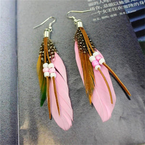Feather Tassel Earrings – Freedom - My Ancient Relics