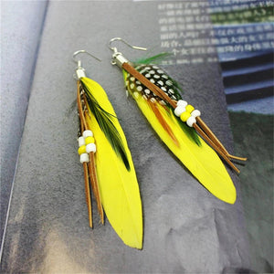 Feather Tassel Earrings – Freedom - My Ancient Relics