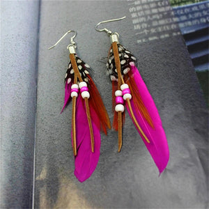 Feather Tassel Earrings – Freedom - My Ancient Relics