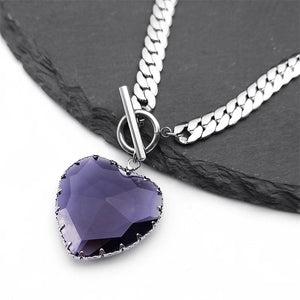 Goth Heart Pendant Choker/Necklace - Eternal Heart - My Ancient Relics