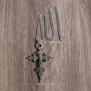 Gothic Skull Cross Necklace – Vintage - My Ancient Relics