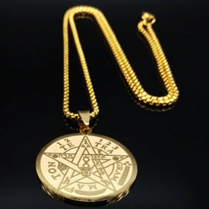 Pentagram Steel Necklace – Witchcraft - My Ancient Relics