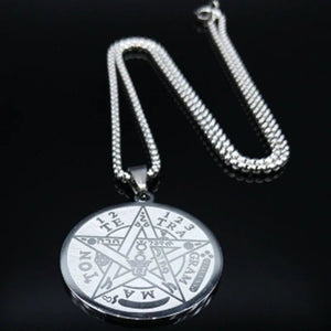 Pentagram Steel Necklace – Witchcraft - My Ancient Relics