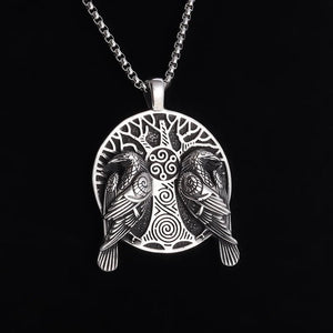 Raven & Tree of Life Necklace – Odin - My Ancient Relics