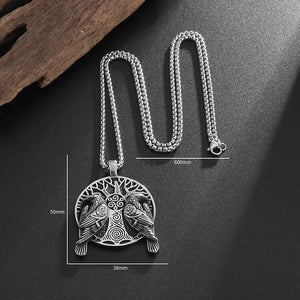 Raven & Tree of Life Necklace – Odin - My Ancient Relics