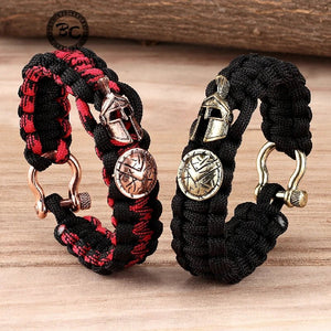 Spartan Helmet Paracord Bracelets - Strength - My Ancient Relics