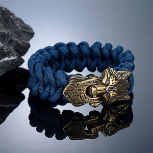 Viking Wolf Paracord Bracelet - Loyalty