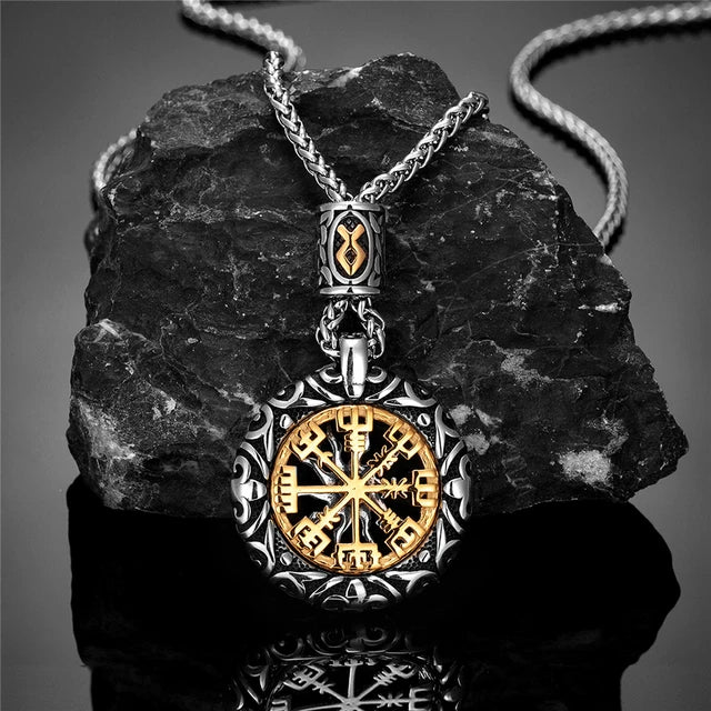 Norse Vegvisir Compass Necklace