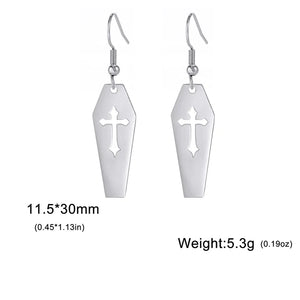 Gothic Coffin Earrings – Punk