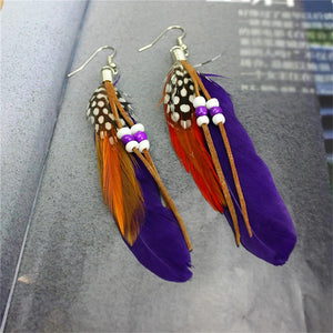 Feather Tassel Earrings – Freedom