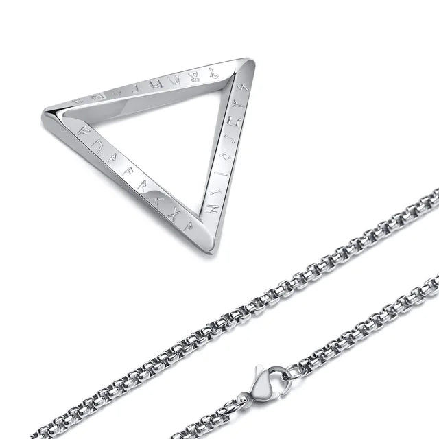 Triangle Valknut Runes Necklaces