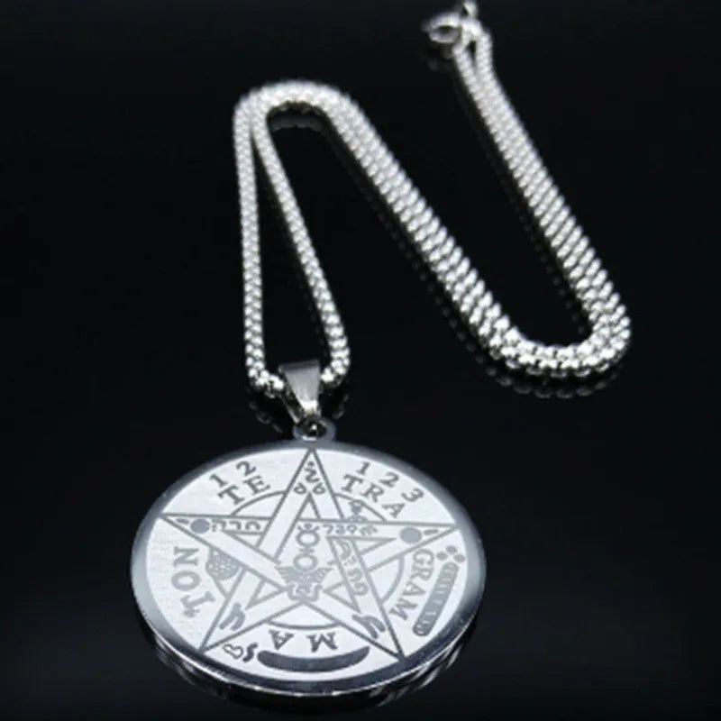 Pentagram Steel Necklace – Witchcraft