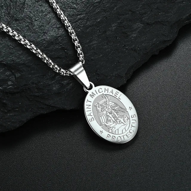 Saint Michael Pendant Necklace