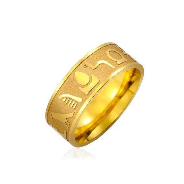 Egyptian hieroglyph Symbols Ring