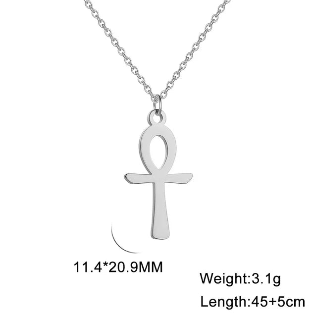 Ankh Cross Minimalist Necklace