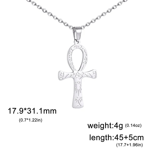 Ankh Cross Minimalist Necklace