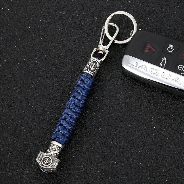 Vikings Runes Paracord Keychain