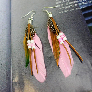 Feather Tassel Earrings – Freedom