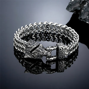 Norse Beast Mesh Link Bracelet - Ferocity