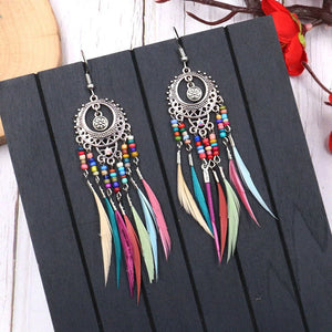 Boho Tassel Earrings – Vibrant