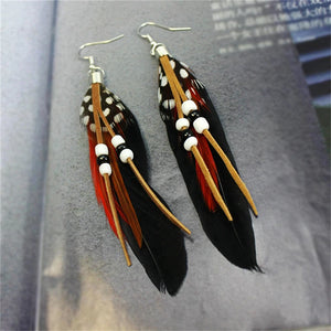 Feather Tassel Earrings – Freedom