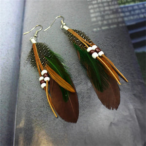 Feather Tassel Earrings – Freedom