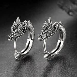 Dragon Hoop Earrings - Power