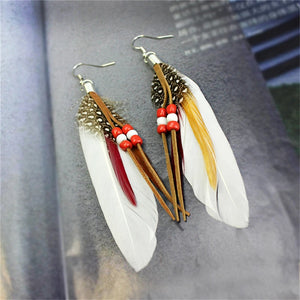 Feather Tassel Earrings – Freedom