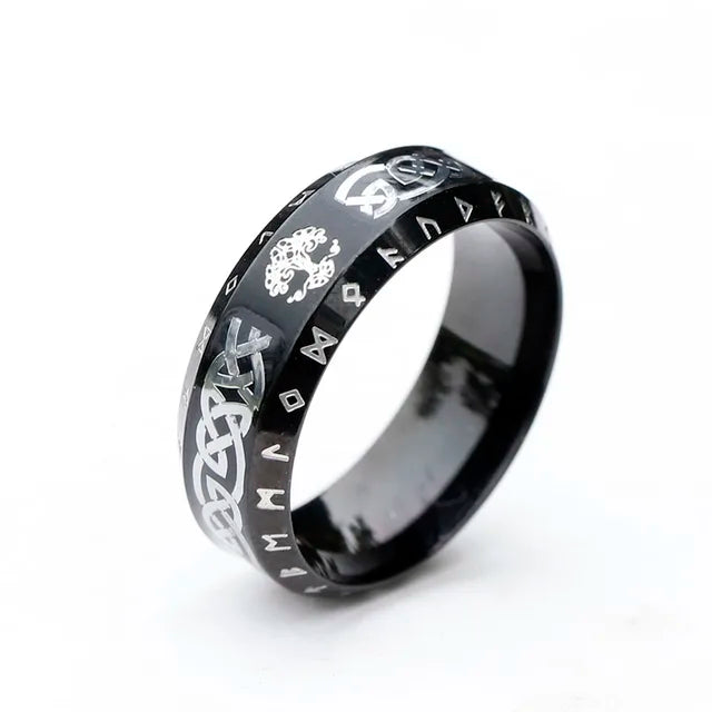 Viking Runes Tree of Life Rings