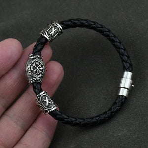 Viking Leather Bracelet – Bravery - My Ancient Relics
