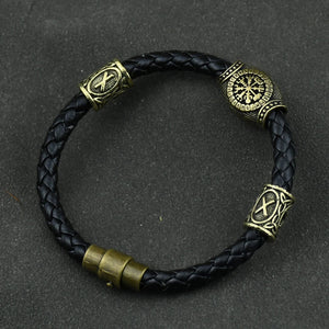 Viking Leather Bracelet – Bravery - My Ancient Relics