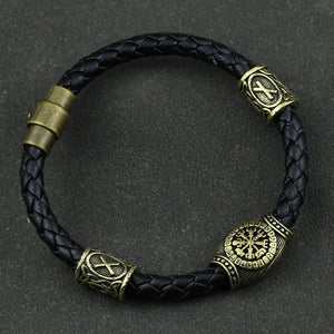 Viking Leather Bracelet – Bravery - My Ancient Relics