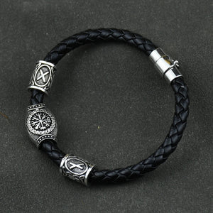 Viking Leather Bracelet – Bravery - My Ancient Relics
