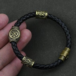 Viking Leather Bracelet – Bravery - My Ancient Relics