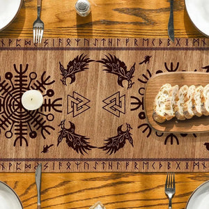 Viking Linen Table Runner - Protection - My Ancient Relics