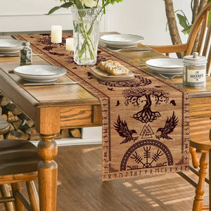 Viking Linen Table Runner - Protection - My Ancient Relics