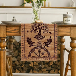 Viking Linen Table Runner - Protection - My Ancient Relics