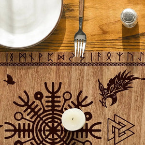 Viking Linen Table Runner - Protection - My Ancient Relics