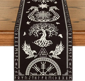 Viking Linen Table Runner - Protection - My Ancient Relics