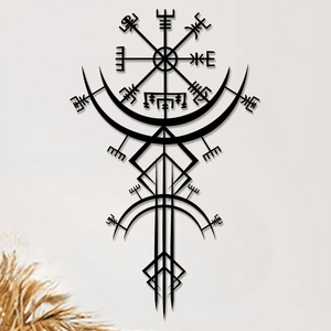 Viking Rune Metal Wall Hanging Decor - My Ancient Relics