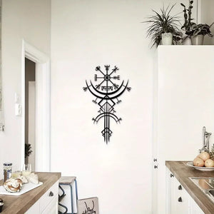 Viking Rune Metal Wall Hanging Decor - My Ancient Relics