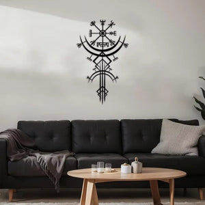 Viking Rune Metal Wall Hanging Decor - My Ancient Relics
